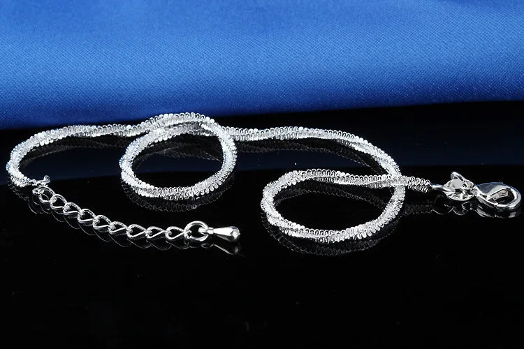 Trendy Hamsa S925 Stamp Anklet Bracelet On The Leg For Women Fashion Plata Plated Rotate Chian On Foot Girl Beach Ankle Bracelet
