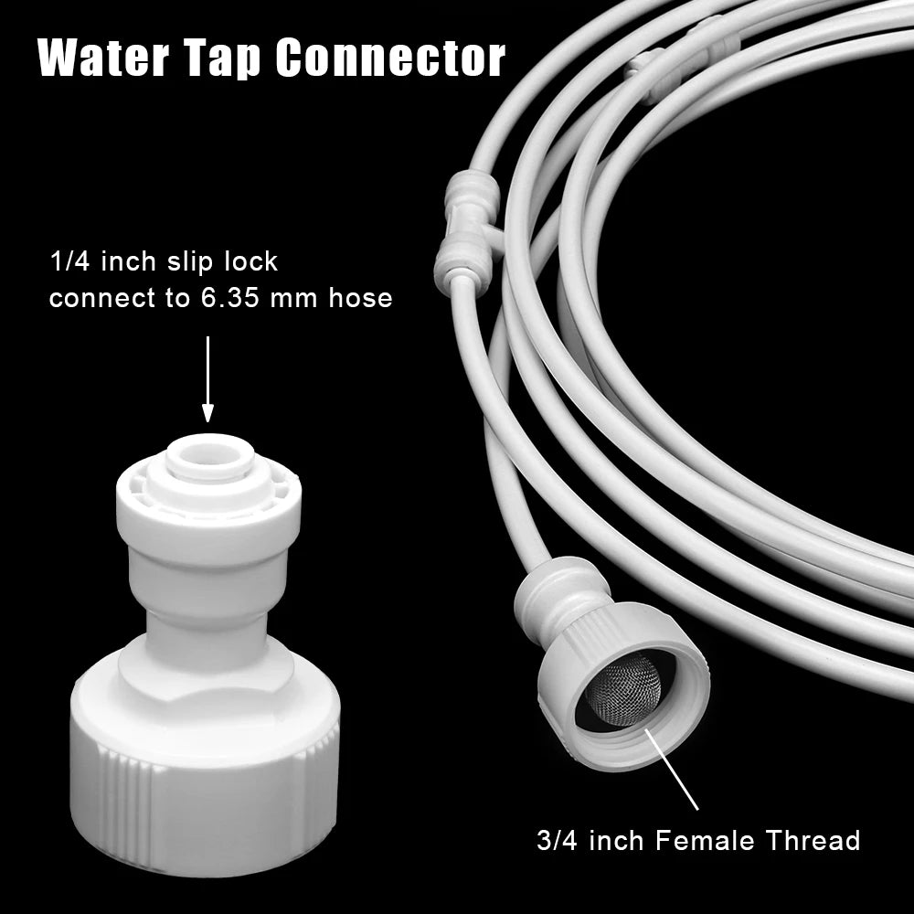 Water Fog Sprayer System Garden Watering Irrigation Mister Nebulizer Sprinkler 6M/9M/12M Patio Cooling Mist System