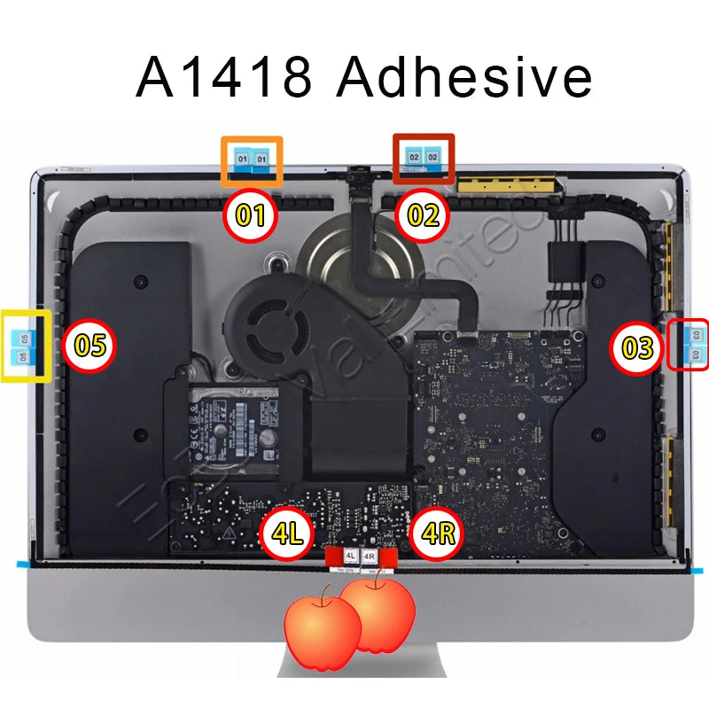 076-1437 076-1422 A1418 A1419 Upgrade A2116 A2115 HDD Replacement SSD Display Tape/Adhesive Strip/open LCD tool for iMac 27"21.5