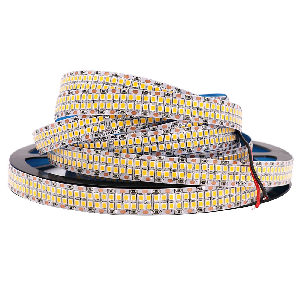 480Leds/m SMD 2835 Led Strip 24V 12V 5M 2400Leds Double Row Flexible Led Stripe 1200LEDs 900LEDs Tape Ribbon Project Lighting