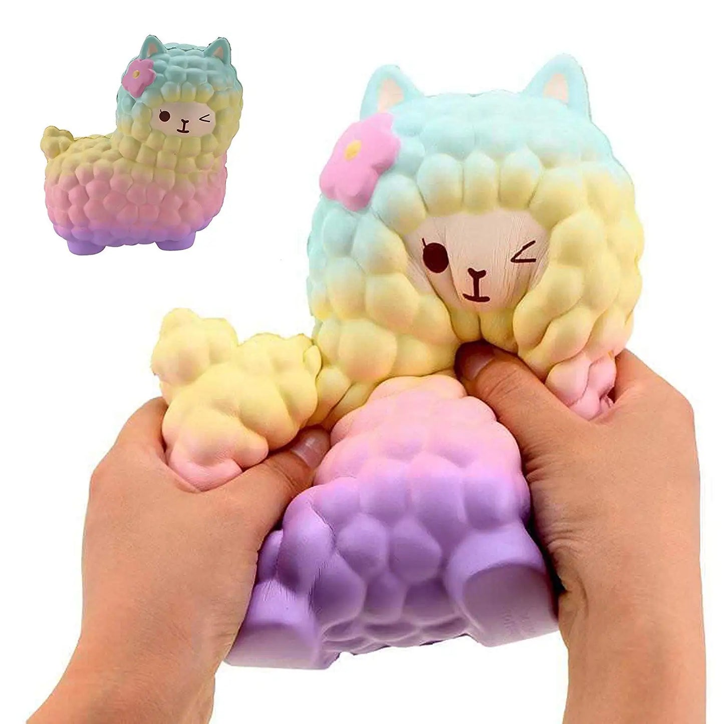 Jumbo Sheep Alpaca Squishy Cute Galaxy Slow Rising Animal Squish Wholesale Exquisite Kids Gift