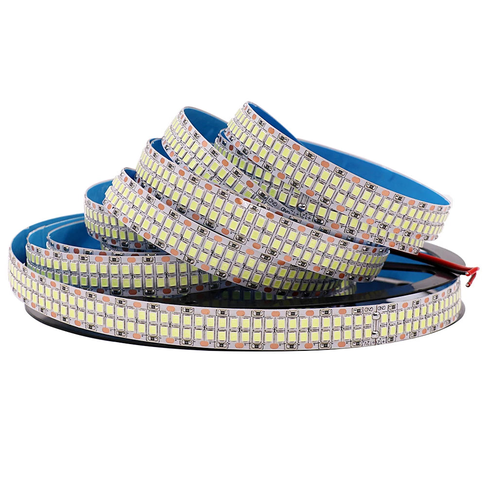 480Leds/m SMD 2835 Led Strip 24V 12V 5M 2400Leds Double Row Flexible Led Stripe 1200LEDs 900LEDs Tape Ribbon Project Lighting