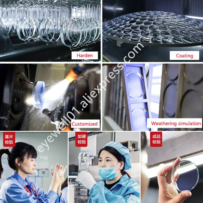 BCLEAR 1.61 refractive index anti blue ray lenses single vision lens Presbyopia blue light eyes protection computer glasses