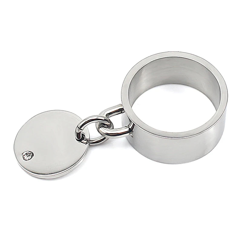 Fashion Male Female Ring Classic Silver Color Rhinestone Wedding Jewelry For Women Men Christmas Party Present