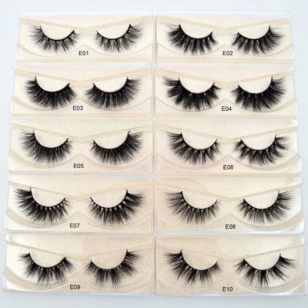 Visofree Mink Lashes 3D Mink Eyelashes 100% Cruelty free Lashes Handmade Reusable Natural Eyelashes Popular False Lashes Makeup