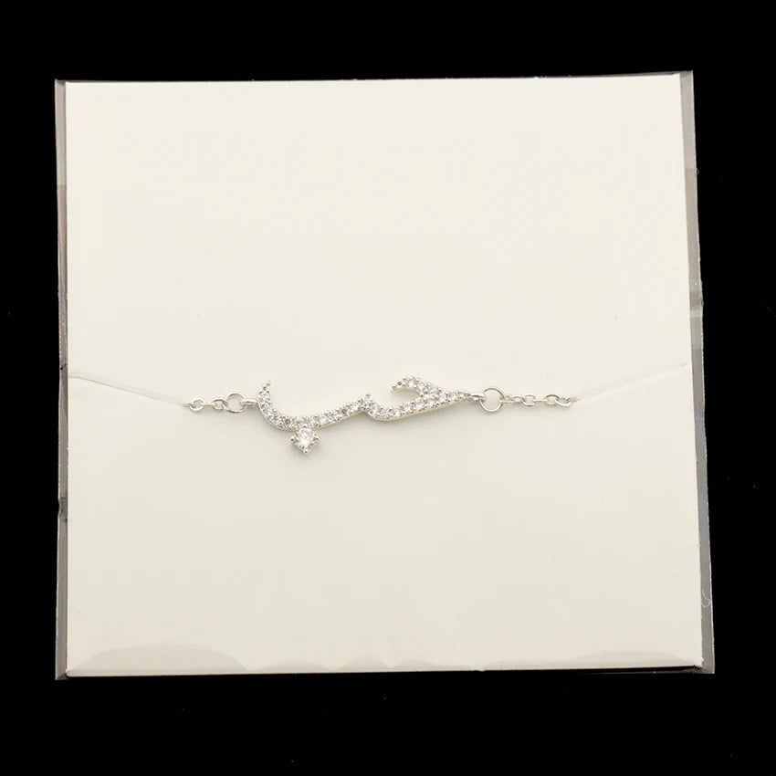 Gold Color Crystal Arabic Words Love Bracelets For Women Men Stainless Steel Chain Charm Bracelet Mom Gifts Islamic Jewelry