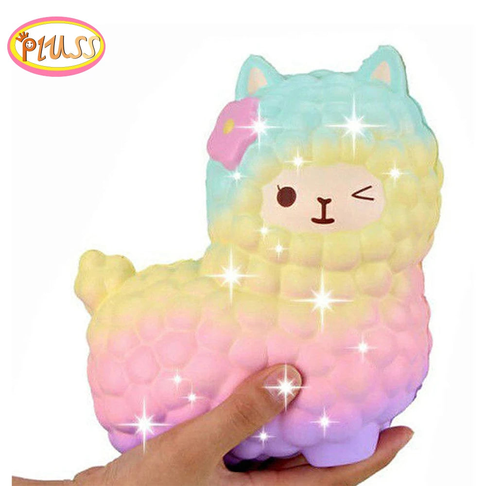 Jumbo Sheep Alpaca Squishy Cute Galaxy Slow Rising Animal Squish Wholesale Exquisite Kids Gift