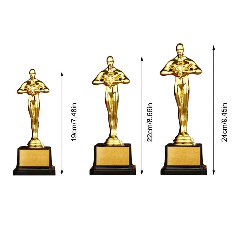 Oscar Trophy Awards Replica Small Gold Man PC Gold-Plated Team Sport Competition Craft Souvenir Party Celebrations