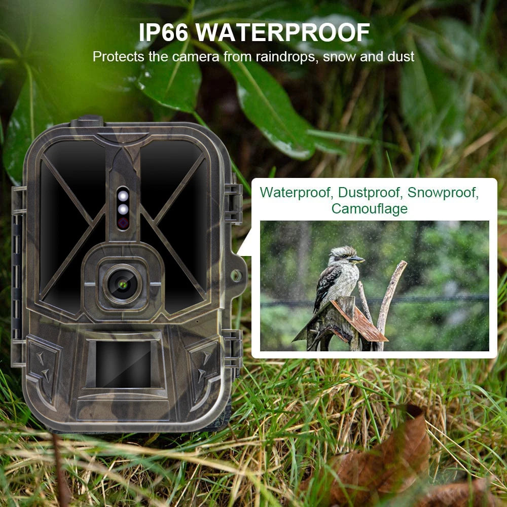 Outdoor 4K 10000mah Lithium Battery Waterproof Trail Camera HD 36MP Infrared Night Vision Motion Activated Trap Game Cam