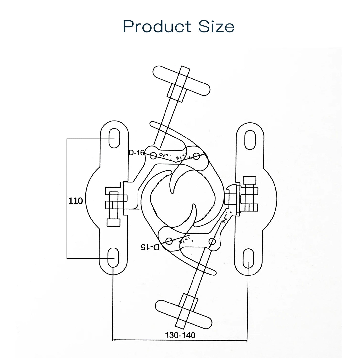 A PairAluminum Light Hook LED Moving Head Light Hook Stage Light Truss Clip Folding Spring Hook Lighting Hook