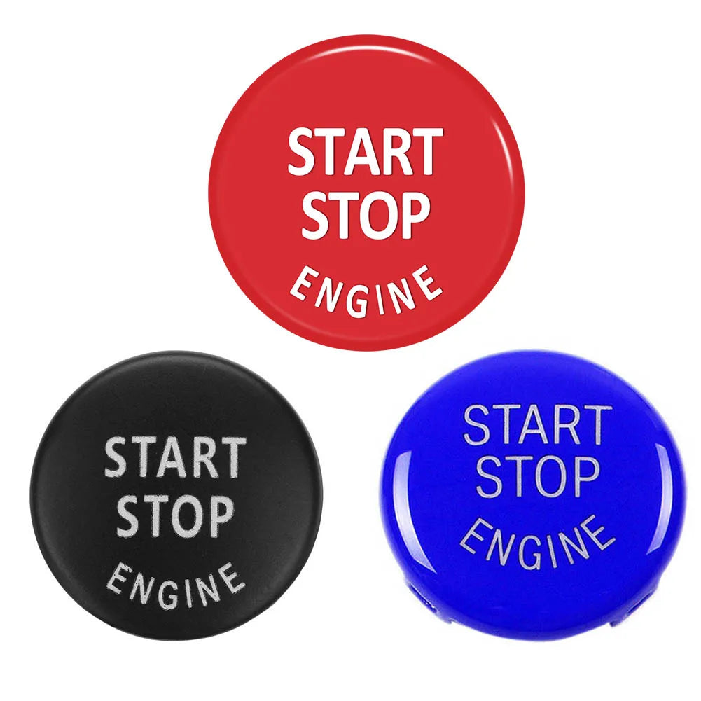 Car Engine Start Stop Switch Button Stickers for BMW X5 E53 E70 X6 E71 E72 X3 E83 X1 E84 E90 E60 E92 E93 E81 E87 Accessories