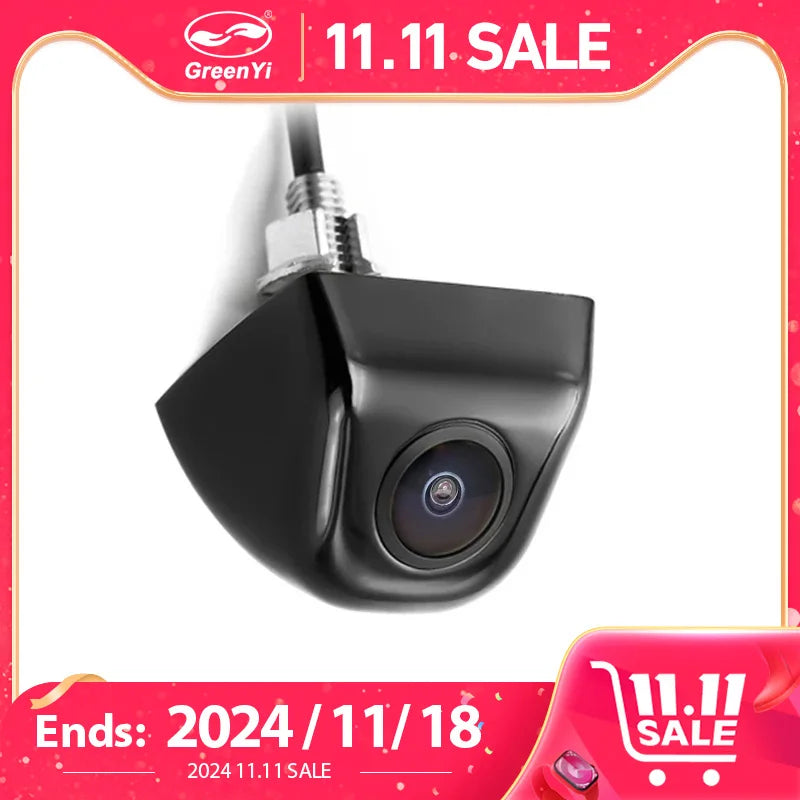 Greenyi 3 Glass Lens Rotation Parking Camera Front Side Rear View Camera For LCD TFT Parking Monitor Can Change Parking Line