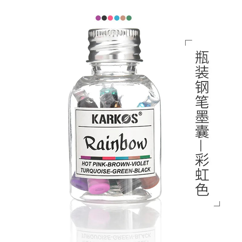 Fountain Pen Ink Bottle 30 ml / Ink-Sac Set, Water Soluble Colorful Replaceable Refill Office School Supplies Student Stationery