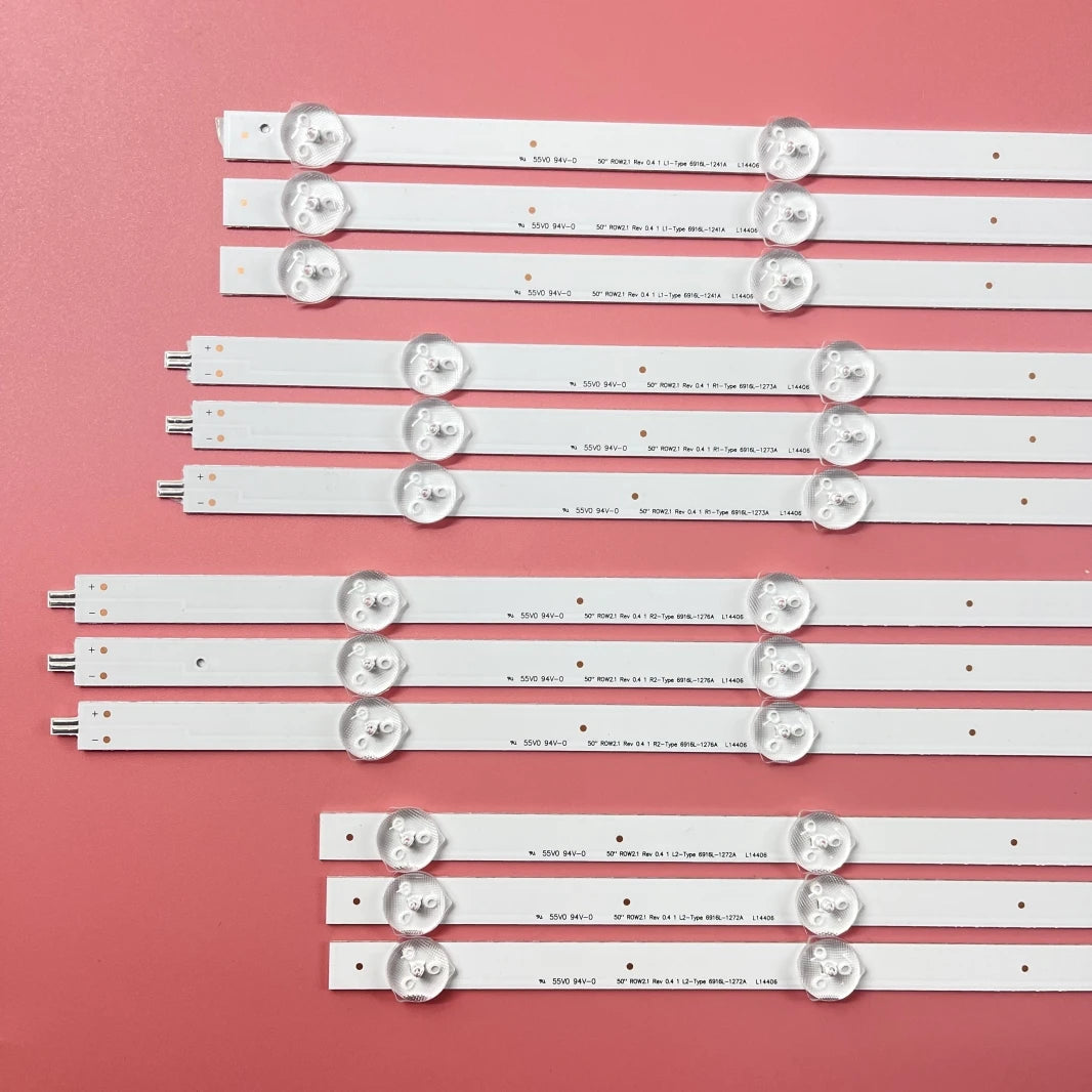 LED Backlight strip 10 lamp For Toshiba 50L2353RK TX-LR50B6 50LN5400 50LA620V 6916L-1276A 1273A 1272A 1241A 50LA6208 50ln540v
