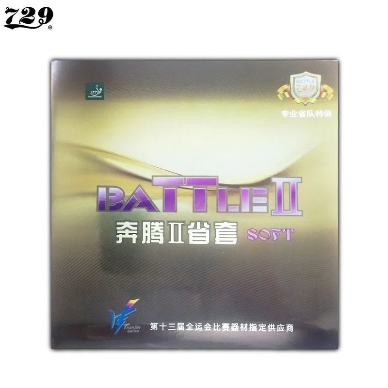 Original 729 Friendship BATTLE 2 Provincial Soft Pips-in 729 Table Tennis Rubber Ping Pong Sponge
