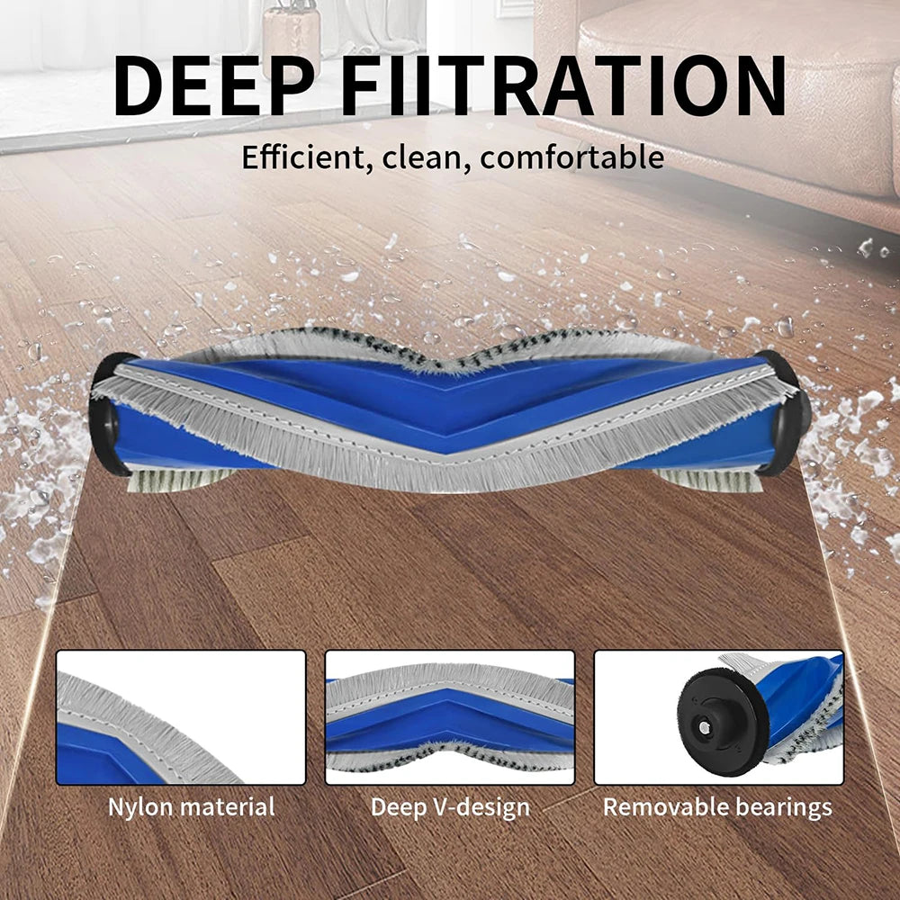 Mop Pads For ECOVACS T30S COMBO\T30S Pro Parts Kit Main Side Brush HEPA Filter Mop Rag Dust Bag Robot Vacuum Cleaner Accessories