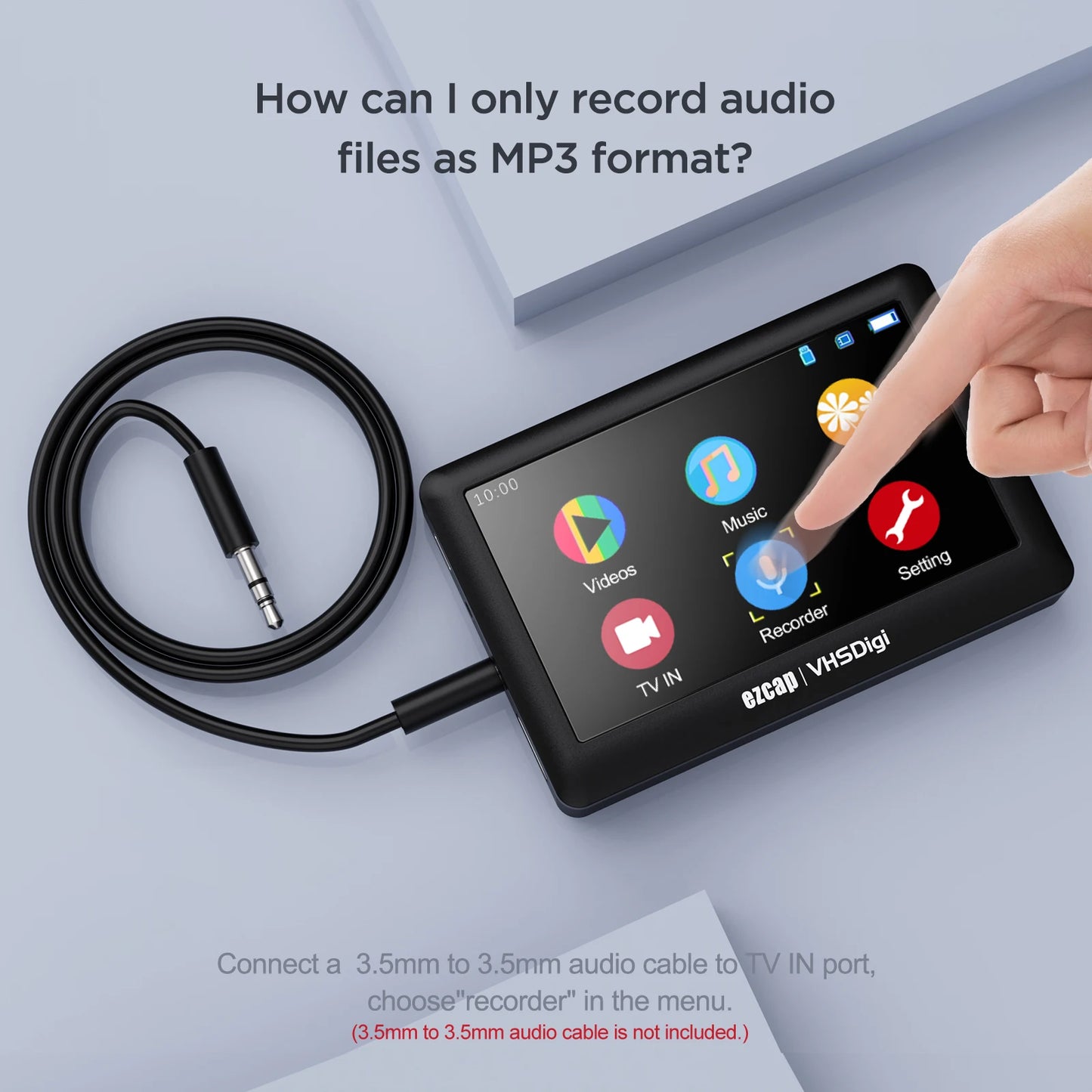 Ezcap180 AV Recorder Video Audio Capture Box Analog to Digital Converter Record Video VHS VCR's Camcorder DVD Players to U Disk