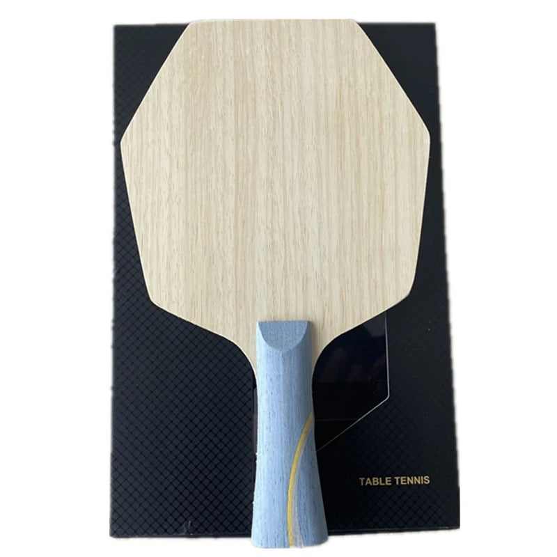 Stuor Sports Long 5 Hexagonal Table Tennis Racket Hexagonal Blades YELLOW Carbon Fiber Built-in Professional Ping Pong Paddle