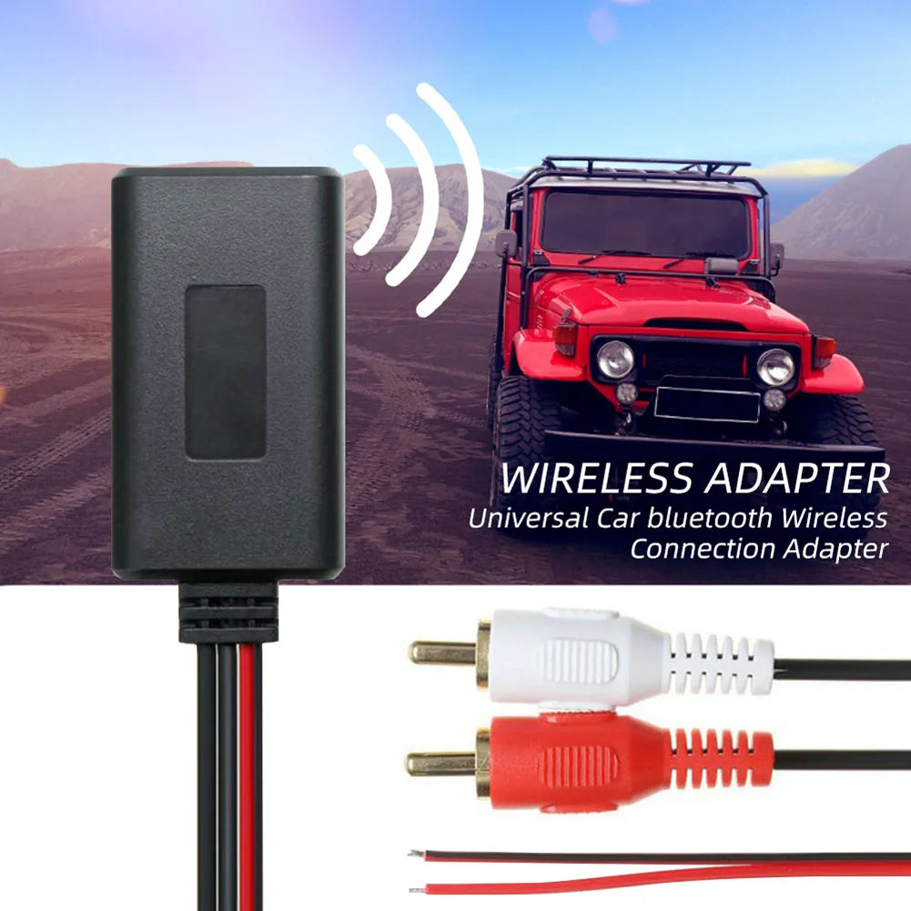 Car Universal Wireless Bluetooth Module Music Adapter Audio Cable Stereo 2RCA Wireless Adapters for 5-12V voltage