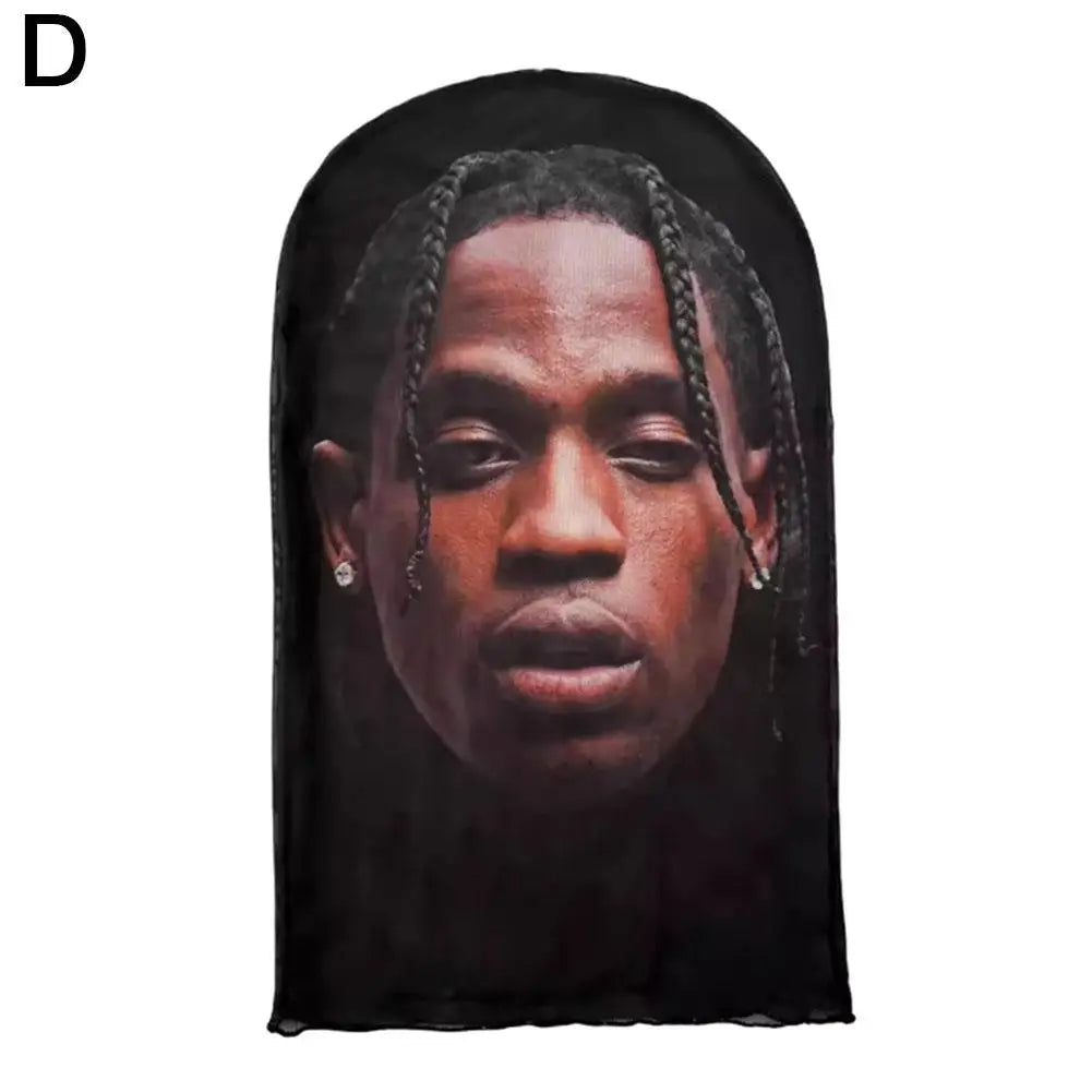 Breathable Mask 3D Printed Elastic Mesh Full Face Mask For Men Women Cosplay Headwear Funny Fashion Balaclava Hood Hat Props