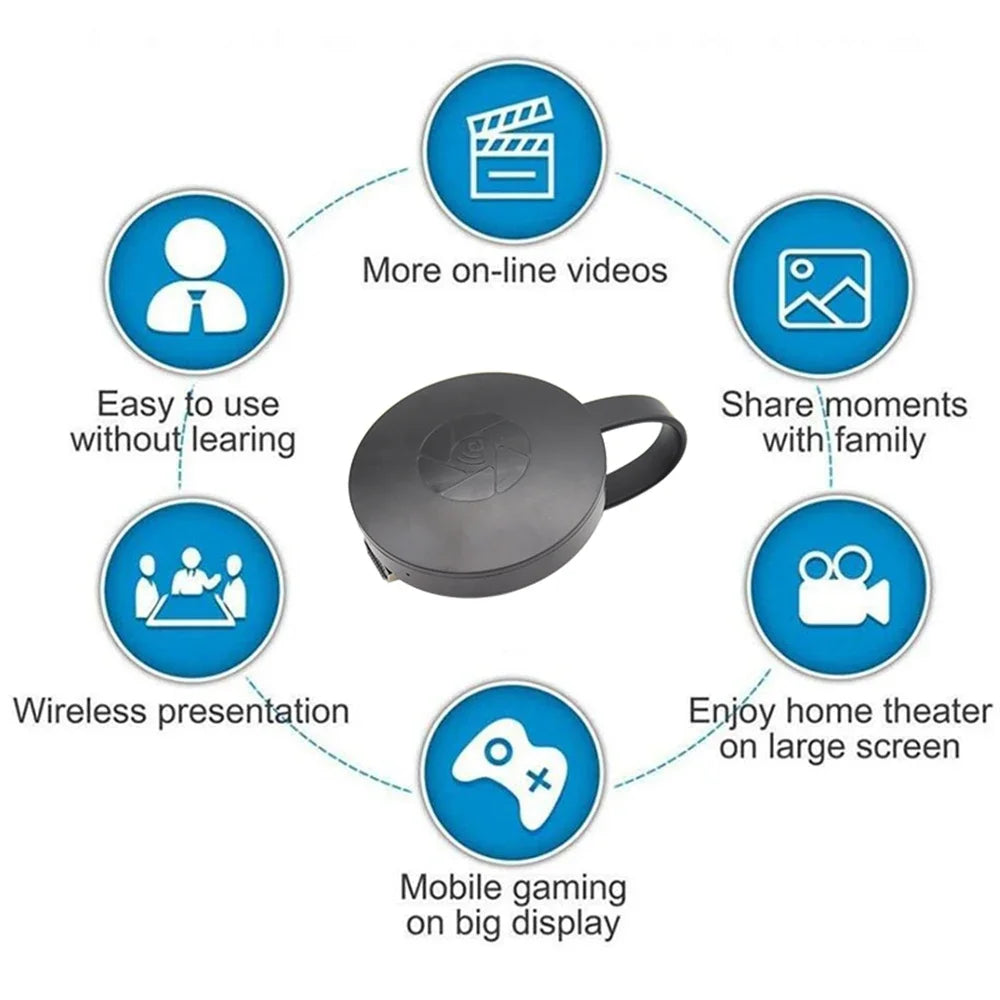1080P G2 For MiraScreen Display Anycast HDMI-compatible Miracast TV Dongle For Android Ios Mirror Screen Wifi