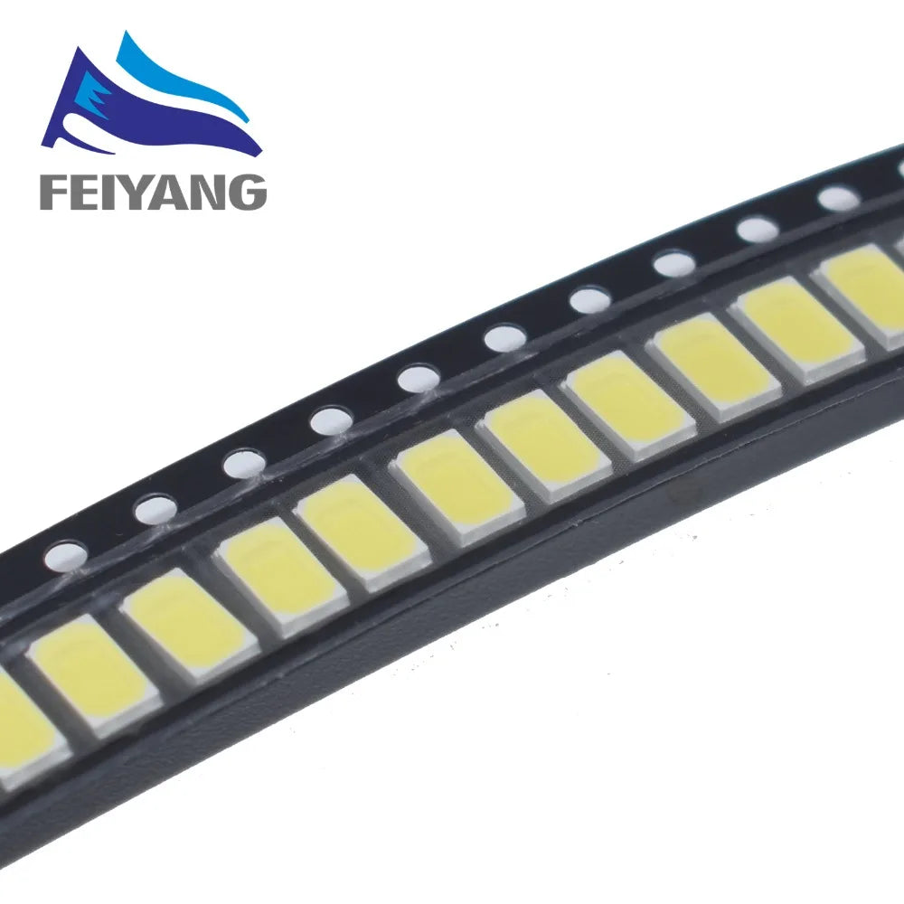 100pcs 5630/5730-CW/WW 0.5W-150Ma 50-55lm 6500K White Light SMD 5730 5630 LED 5730 diodes (3.2~3.4V)