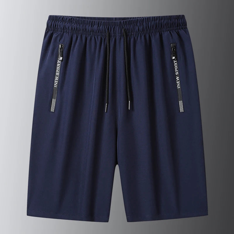 Summer Loose Sports Shorts Board Shorts Outdoor Running Jogging Gym Fitness Casual Short Pants Men Quick Dry Bottom Black M-4XL