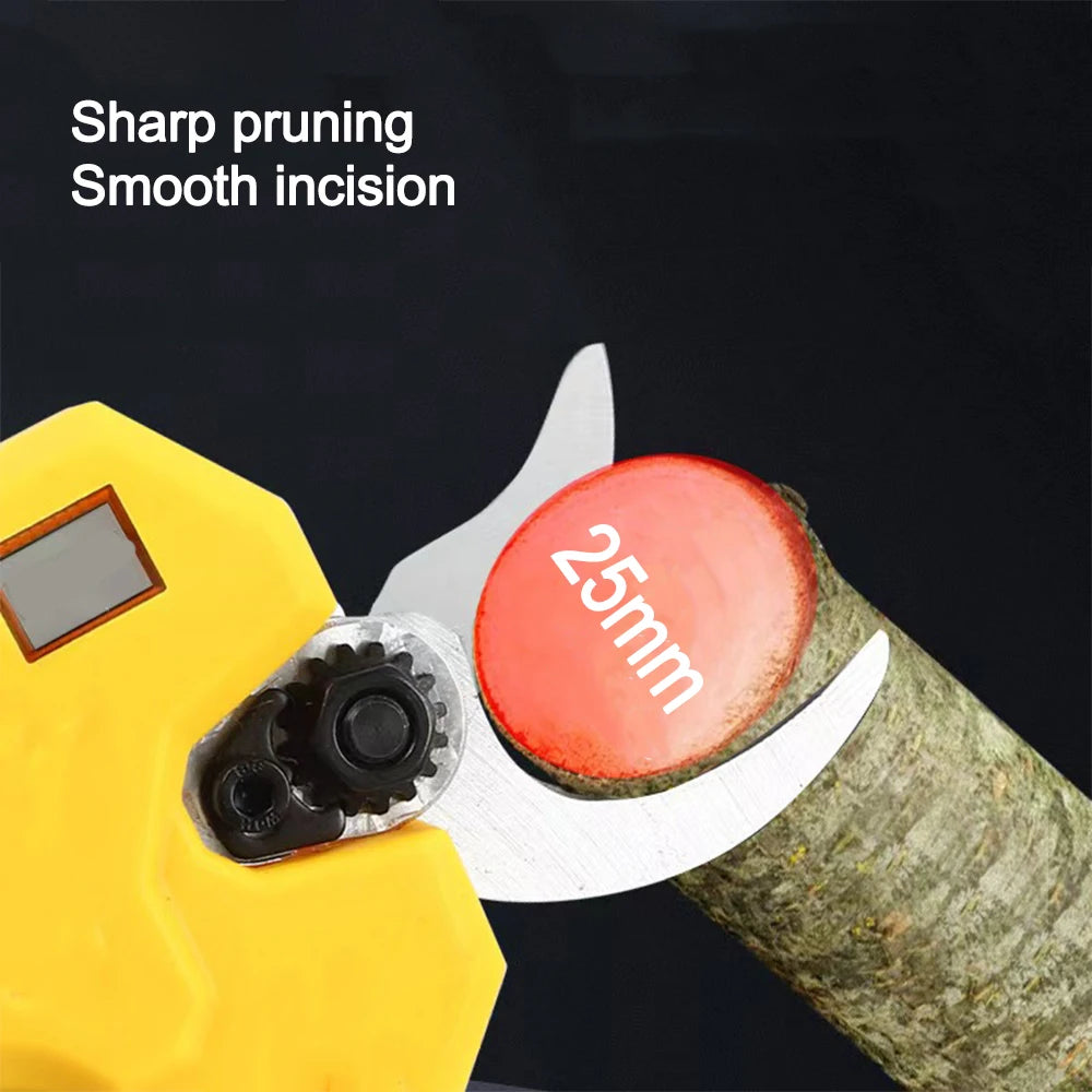 Brushless Electric Pruning Shears Garden Tool Pruner With LED Display Cordless Garden Scissors Fruit Tree Fit Dewalt 18V Battery