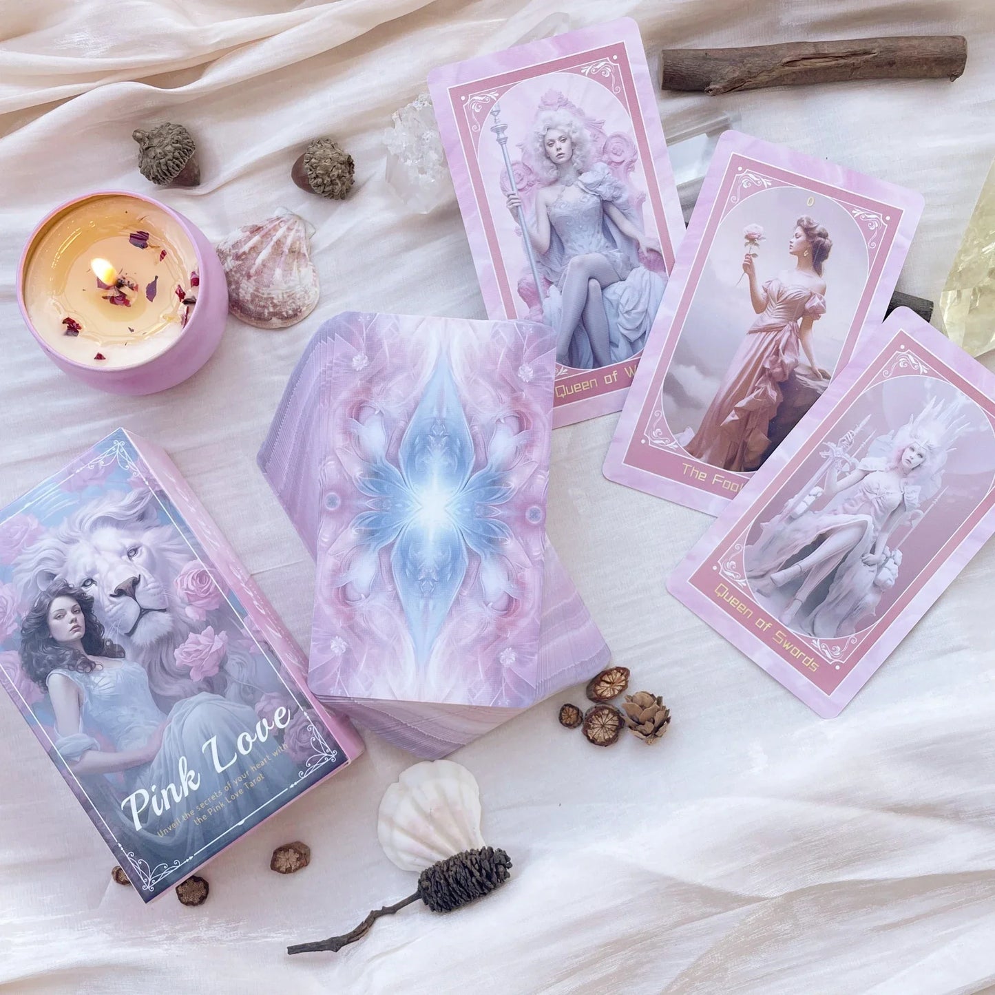 Beginner Tarot Rider Waite 78 Oracles Deck Genuine Professional Feel The Magic of New Pink Love Tarot Cards 12x7cm Guidebook PDF