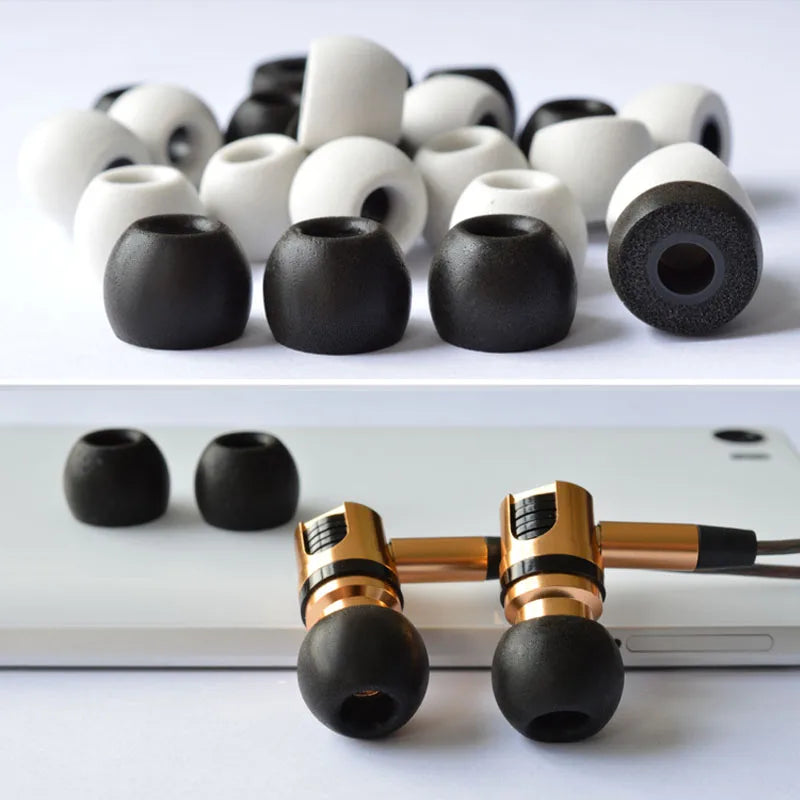 2Pair ANJIRUI Memory Foam Eartips TS-400 4.9mm (LMS) Caliber Ear Pads/Cap For In-ear Earphone 4.9mm-6.0mm Tips Sponge Ear Cotton