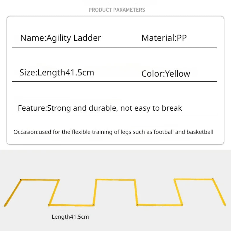 Sports Agility Ladder Football Adjustable Ladder Soccer Speed Training Ladder Jumping Fitness Body Coordination Training Tools