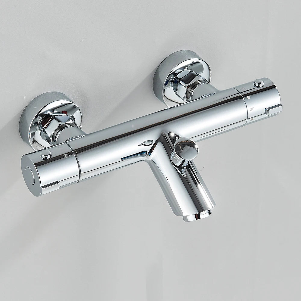 Thermostatic Shower Faucets Set Bathroom Thermostatic Mixer Tap Bathroom Mixer Mixing Valve Bathtub Faucet