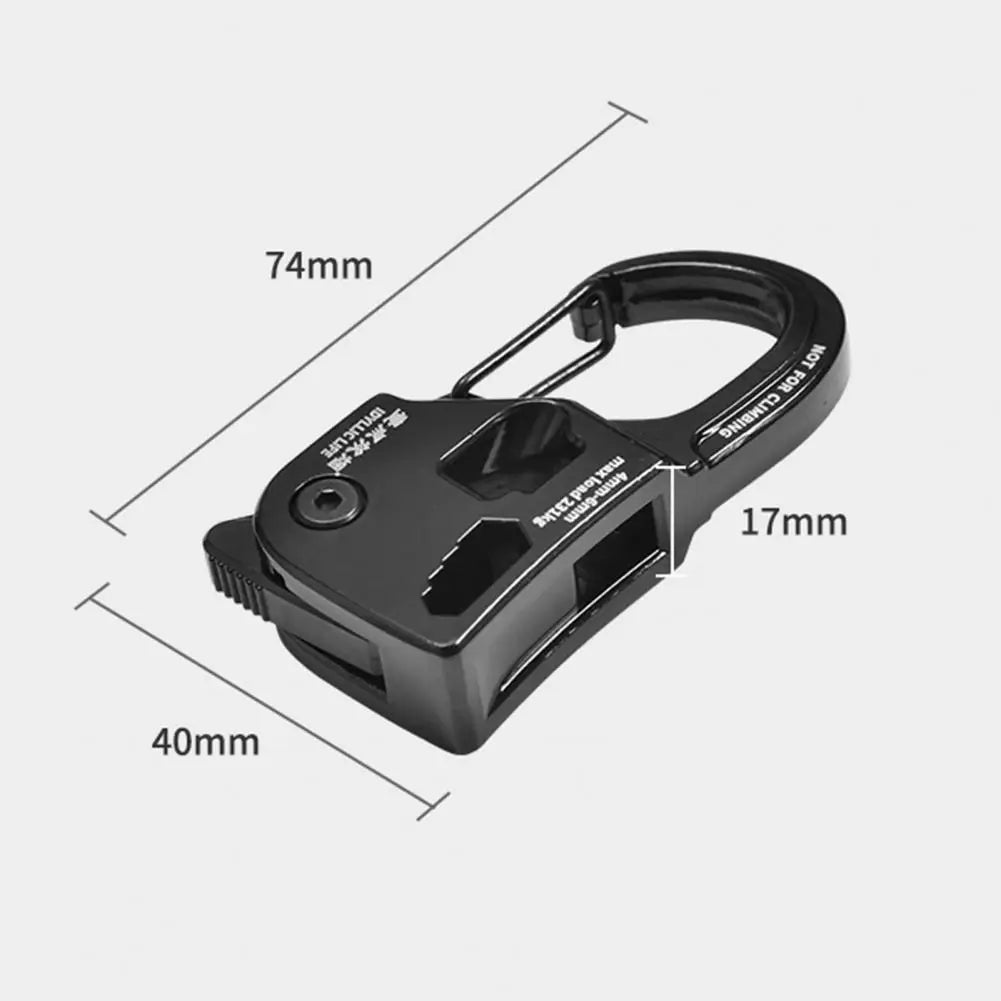 Aluminum Alloy Tent Rope Tensioner Rustproof Strong Load-bearing Lightweight Tent Cord Adjuster Camping Accessories
