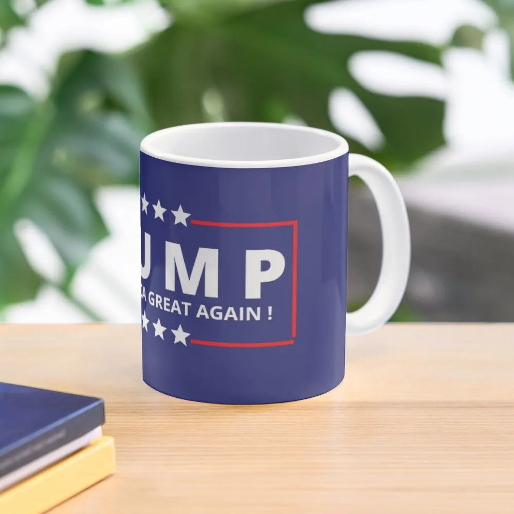 Make America Great Again Donald Trump Mug Handle Round Printed Simple Picture Drinkware Cup Image Gifts Coffee Photo Design