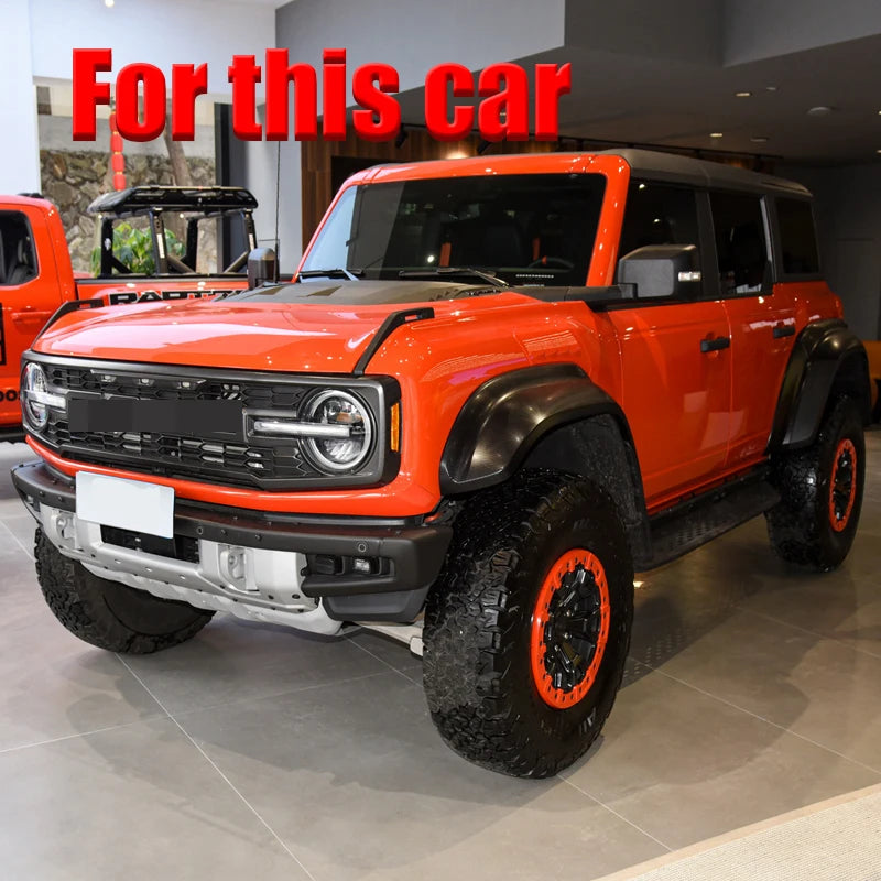 For Ford Bronco 2024 2025 Car Accessories Rearview Mirror Cover Trim Molding Decoration Stickers