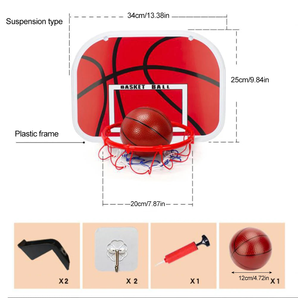 Basketball Goals with Ball and Pump Portable Basketball Hoop Adjustable Portable Basketball Hoop Indoor Outdoor Play for Kids