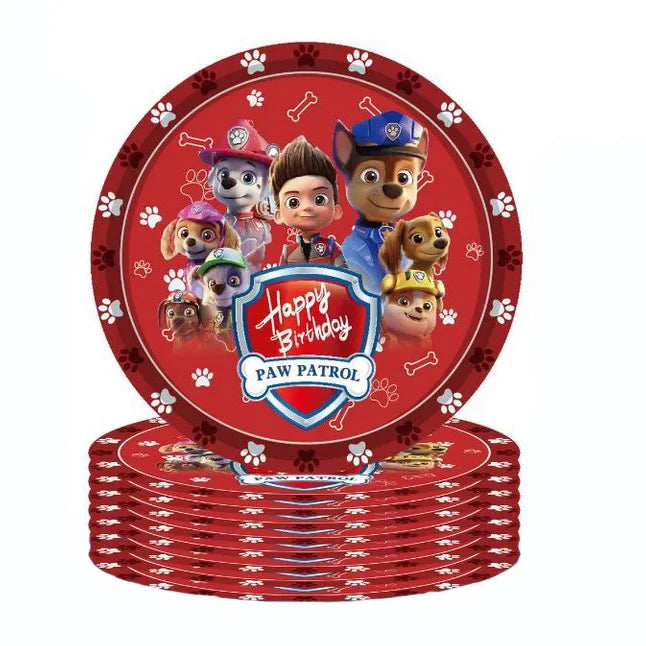 New Paw Patrol Birthday Party Decor Cartoon Dog Disposable Tableware Tablecloth Cup Plate Napkin Baby Shower Kids Party Supplies