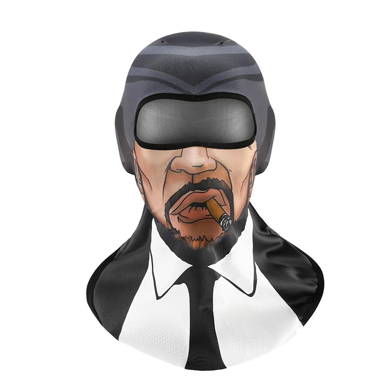 KUPOSS Funny Balacalava Summer Sun Protection Motorcycle Full Face Mask High Elasticity Breathable Quick Drying Headgear