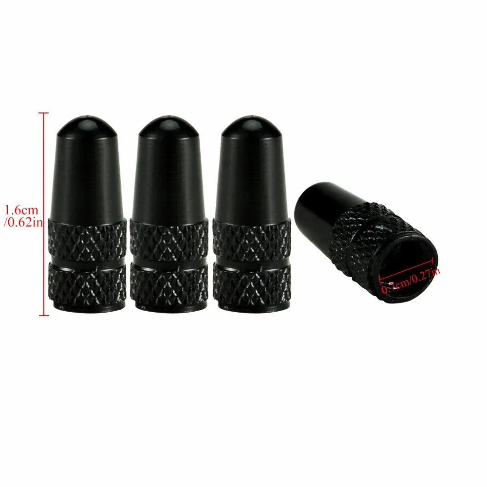 4Pcs/Set Aluminum Alloy Road MTB Track Racing Bike Tube Tyre Bicycle Tire Wheel French Valve cap Presta AIR Valve Caps