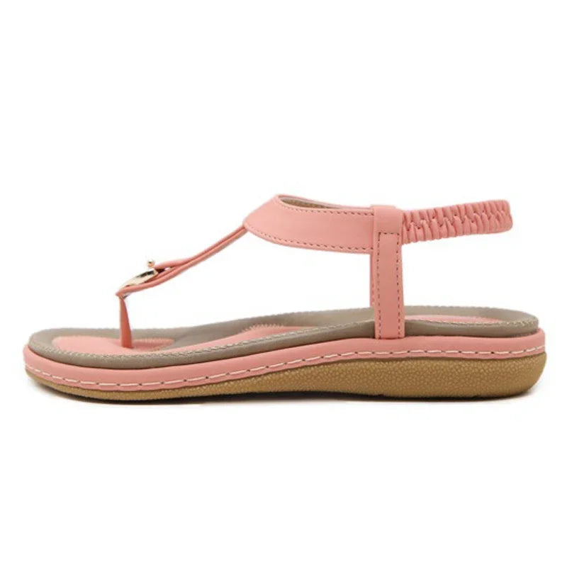 TIMETANG summer shoes women bohemia beach flip flops soft flat sandals woman casual comfortable plus size wedge sandals C065