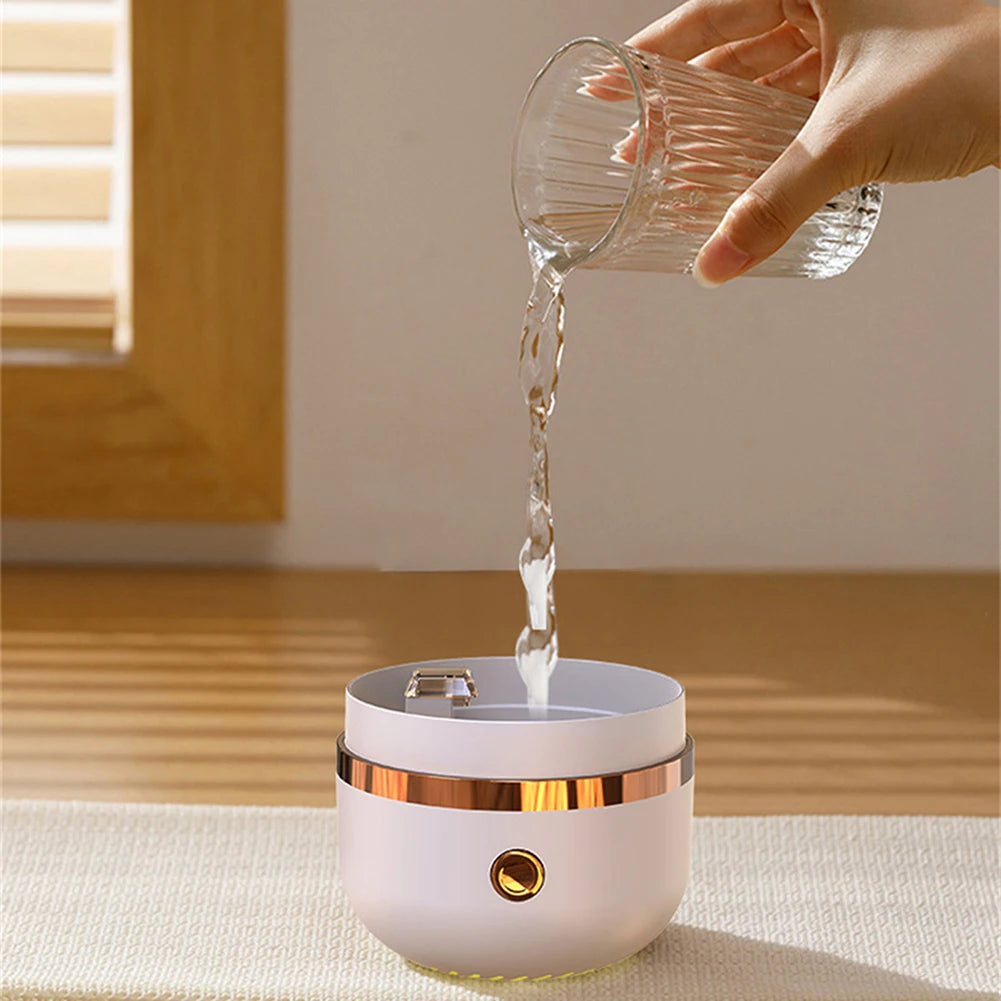 Himalaya Salt Crystal Ultrasonic Air Humidifier With LED Light Electric Essential Oil Diffuser Aromatherapy Aroma Diffuser