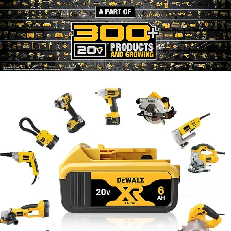 Original DEWALT 20V battery, 6AH, rechargeable lithium-ion battery, DEWALT charger, DCB115, DCB118, DEWALT20V-60V tool battery