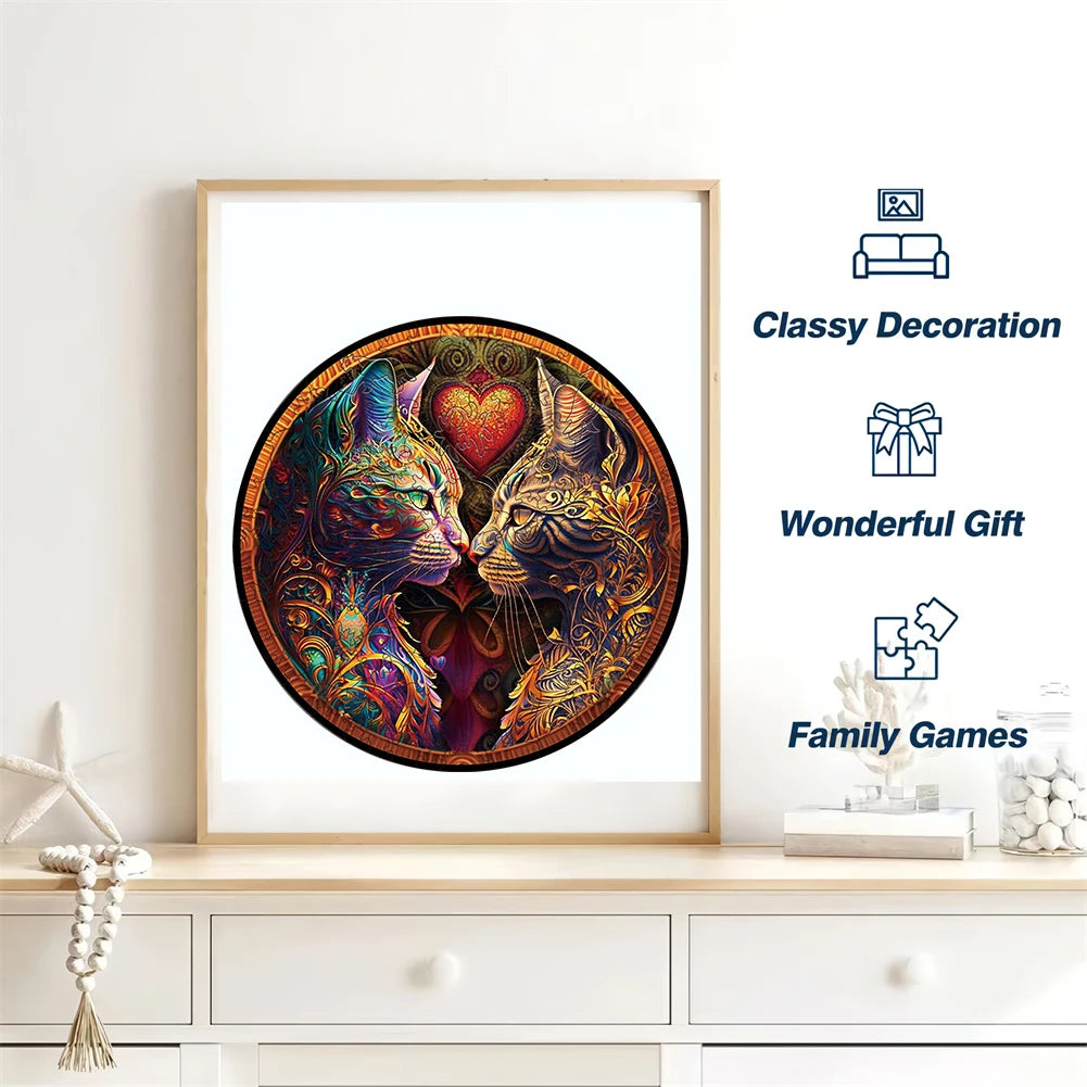 Educational Wood Puzzle Jigsaw Wooden Puzzle Game For Brain Training DIY Crafts Hell Difficulty 3D Irregular Wooden Puzzle Toy