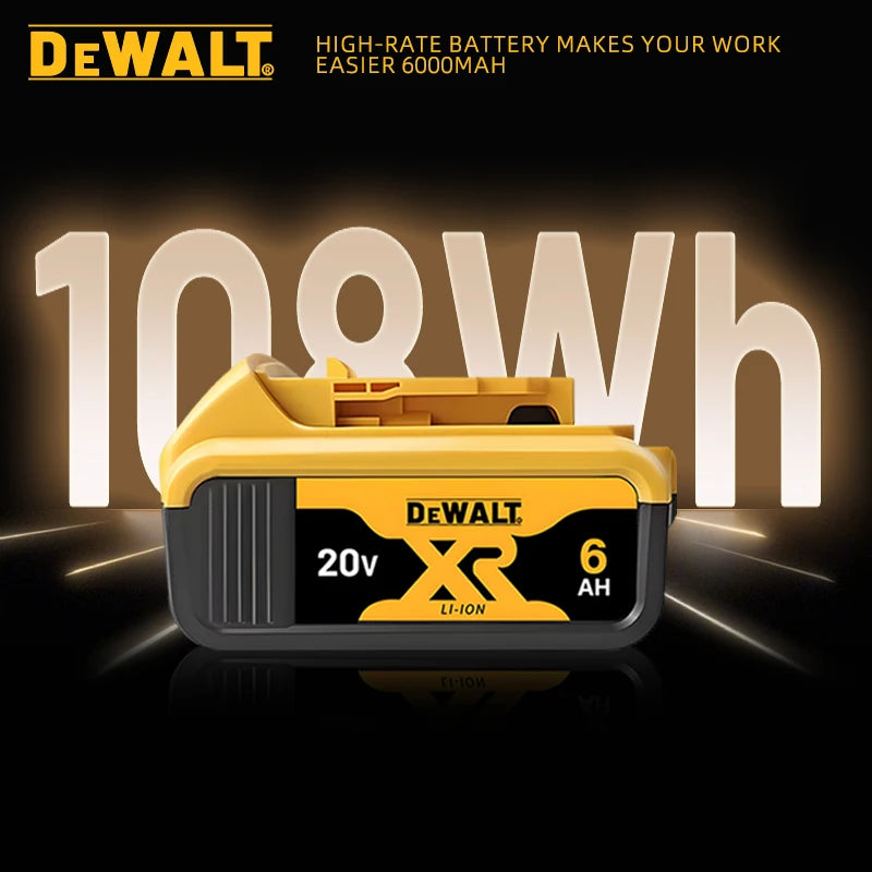 Original DEWALT battery,20V,,6AH, rechargeable lithium-ion battery, DCB115, DCB118,,Dewalt tool battery, dewalt ,DCB1104 charger