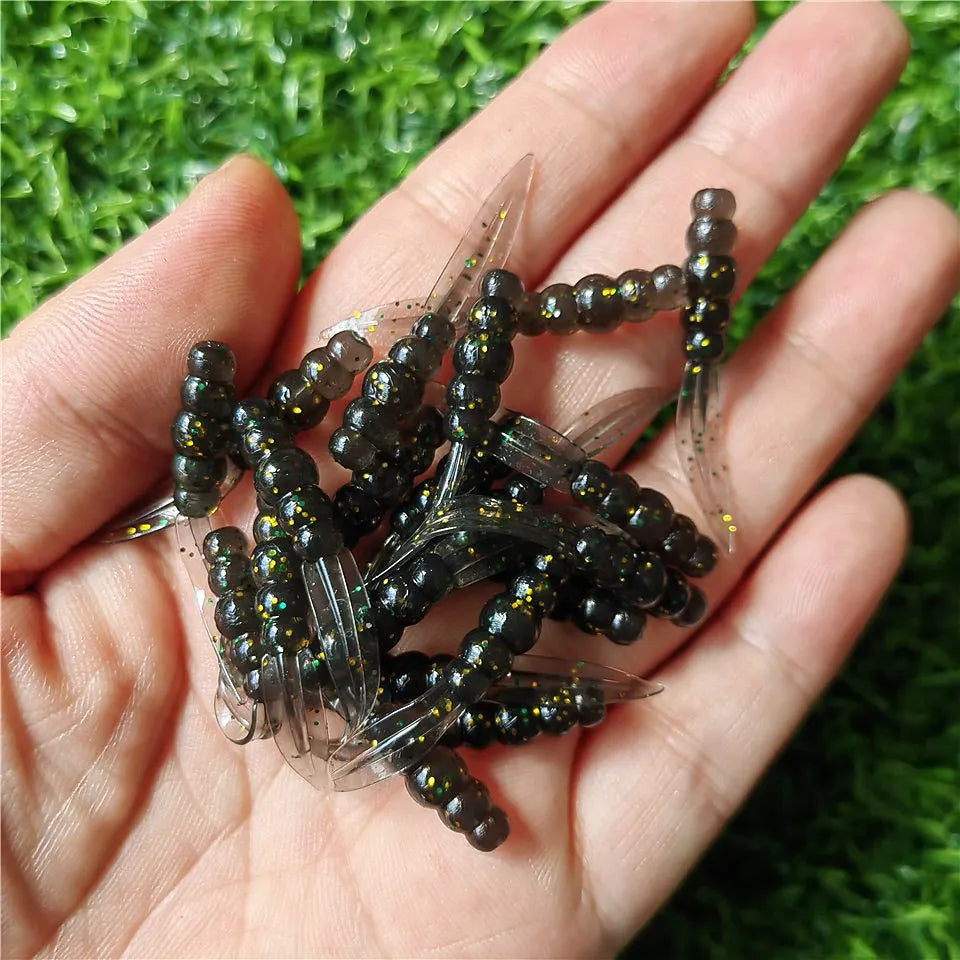 MUKUN Wobblers mini Ocean Rock Fishing Soft Lures Rubber Soft Baits 3.5cm 0.3g Soft Worm Artificial Baits Bass Silicone Fish