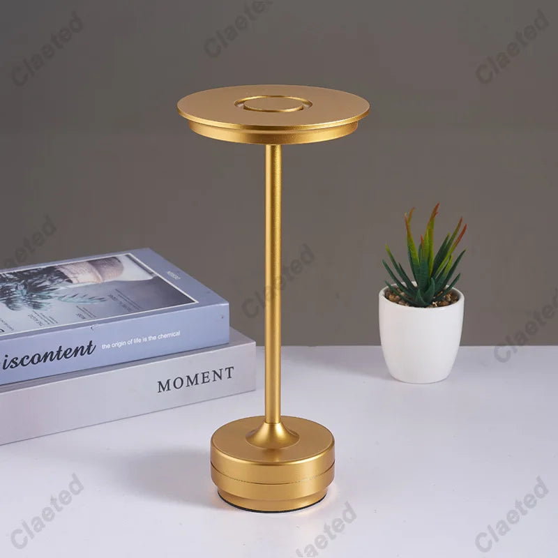 Rechargeable Table Lamp LED Touch Sensor Desktop Night Light Wireless Reading Lamp for Restaurant Hotel Bar Bedroom Decor Light
