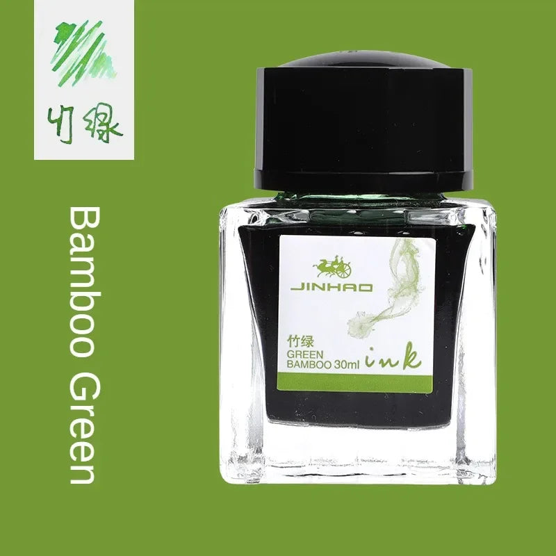 JINHAO 30/50/100ml Fountain Pen Ink Non-carbon Cartridge Refill Glass Bottled Fountain Pen Ink Stationery Office School Supplies