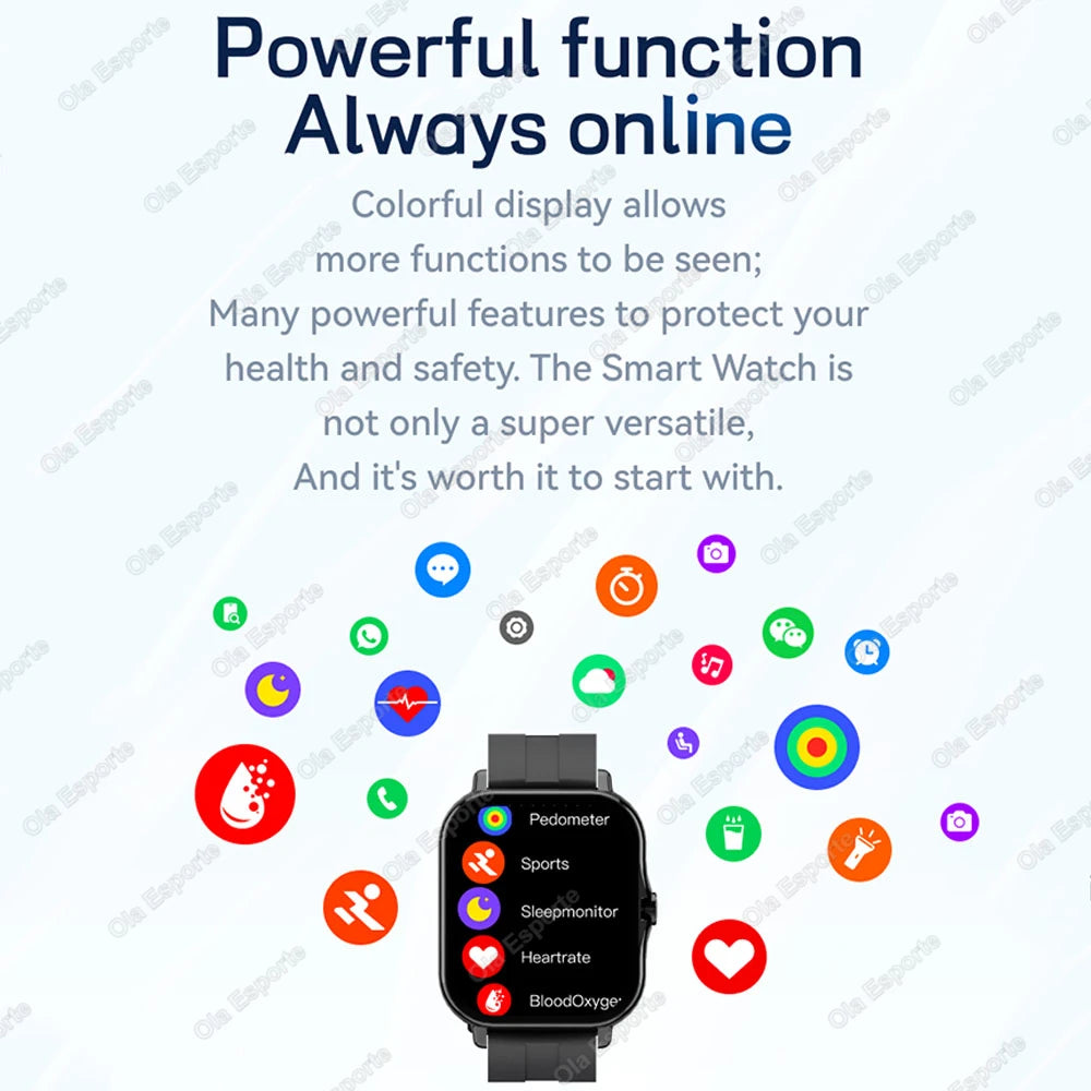 Outdoor Sports Smart Watch Wireless Calling Information Reminder Wallpaper Change Men's and Women's Waterproof Smartwatch 2025
