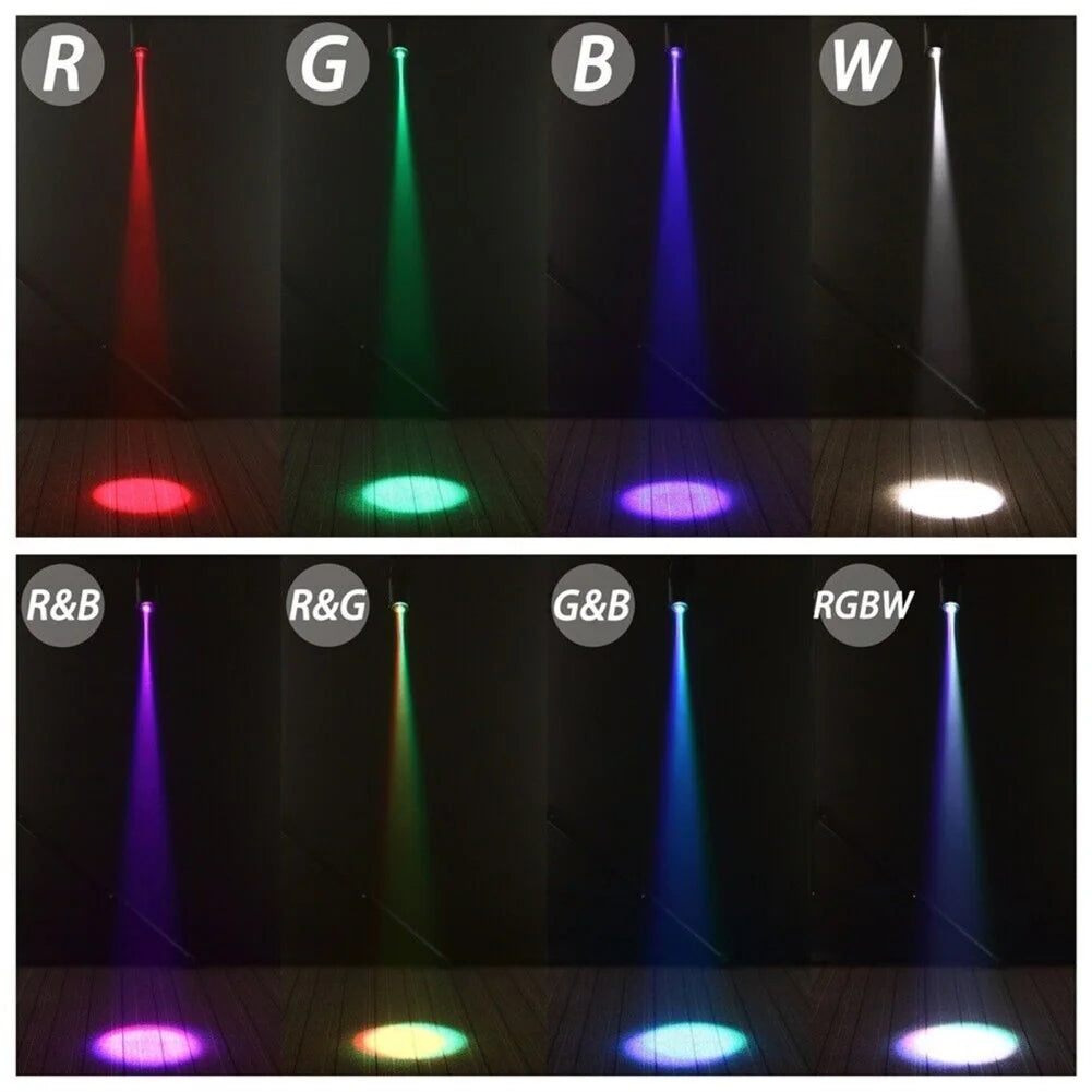 Led Spot Lights DMX512 Voice Controlled Rotating Stage Light With Stand for Home Party KTV Bar Dropship