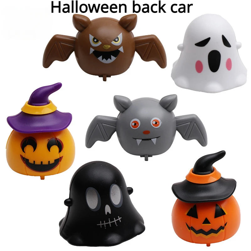 Halloween Novelty Funny Pumpkin Ghost Bat Back Force Car Holiday Party Fun Prize Children's Little Toys